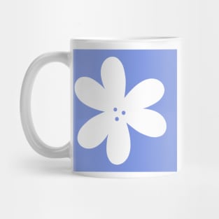 Flower Outline - periwinkle Mug